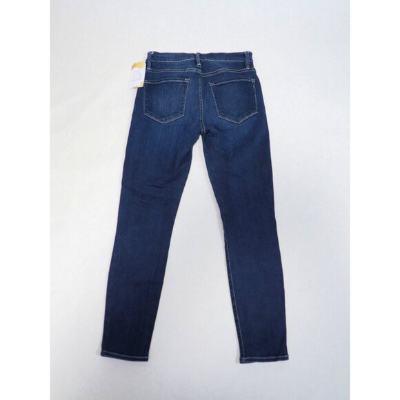 Frame Medium Wash "Le Skinny de Jeanne Crop" Skinny Blue Jeans, Size 27 - Picture 2 of 9
